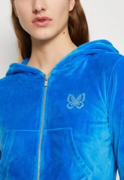 Even&Odd Zip-Up Sweatshirt - Blue -Even&Odd 64f6a32101954ee6a03a666cf2f32d30