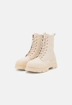 Even&Odd Lace-Up Ankle Boots - Beige -Even&Odd 65a2e397cc77438eaa25e3b4bed89f22