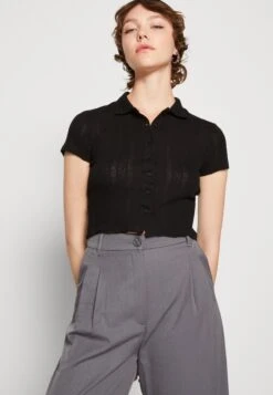 Even&Odd Button-Down Blouse - Black -Even&Odd 663db7e1a721448ab8e09dcb38f460b0