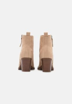 Even&Odd Cowboy/Biker Ankle Boot - Beige -Even&Odd 67636feef33a41cd9e1d62395ab99e2c