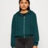 Even&Odd Zip-Up Sweatshirt - Evergreen -Even&Odd 68362d4e7e7d4668b303ba5b4b9aa65e