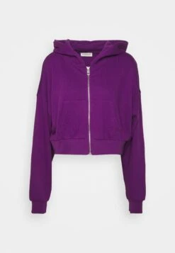 Even&Odd Zip-Up Sweatshirt - Dark Purple -Even&Odd 6af49c62444e47ce8982310a940760ec