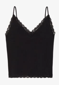 Even&Odd 2 PACK - Top - Black/beige -Even&Odd 6bc6215b193a46f5a3abce26364d4a20