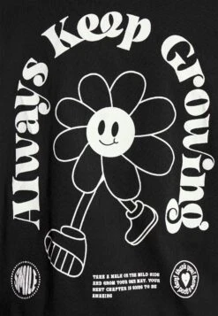 Even&Odd Liz Keep Growing Mascot / 802 - Black - Print T-Shirt - 802 - Black -Even&Odd 71e34c72045347d393b273f10373fd39