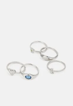 Even&Odd 5 PACK - Ring - Silver-coloured -Even&Odd 766919b44c1d45308ff50591b432f953