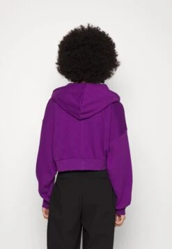 Even&Odd Zip-Up Sweatshirt - Dark Purple -Even&Odd 77b5adee550346389b4ca658f5396c3c