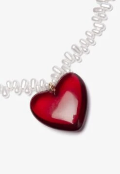 Even&Odd Necklace - White/red -Even&Odd 7ebd0e418ebe497e87471d79dfec5a15