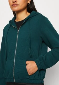 Even&Odd Zip-Up Sweatshirt - Evergreen -Even&Odd 7fdb637327b24c07805f8475f29113c4