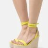 Even&Odd High Heeled Sandals - Yellow