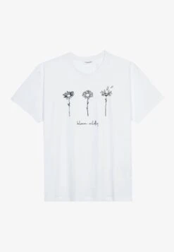 Print T-Shirt - White -Even&Odd 80d76cb262854e289ab8f578f86341d0