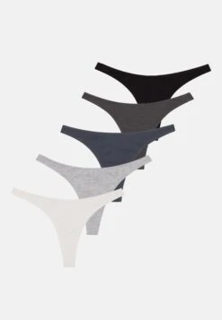 Even&Odd 5 PACK - Thong - Light Grey/black/dark Grey -Even&Odd 810095d1b1f24f5b9430e1e6488a4786 1