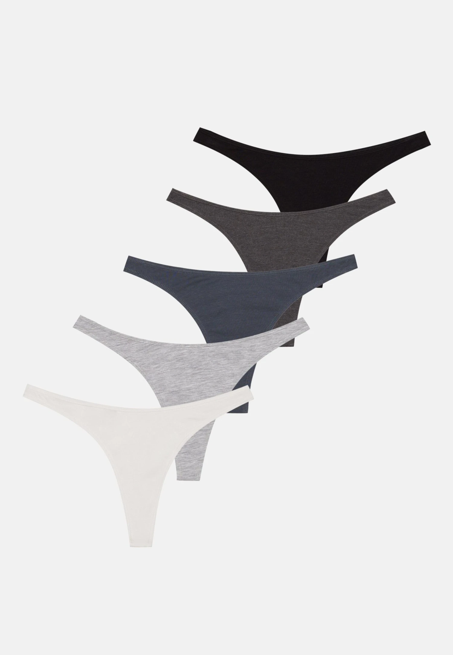 Even&Odd 5 PACK - Thong - Pink/grey/white 11 Even&Odd 5 PACK - Thong - Pink/grey/white - Image 9
