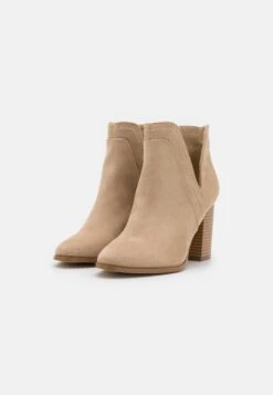 High Heeled Ankle Boots - Beige -Even&Odd 84adf67d07de45b182c234315b003f33