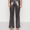Trousers - Black/Silver -Even&Odd 864f18ef6cd641838b5c54e30e73c2b3