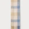 Even&Odd Scarf - Blue/camel/beige -Even&Odd 86a48546bef547c981cac842c11f374e