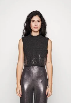 Trousers - Black/Silver -Even&Odd 871243180f4e430189695c22f4ce35ee