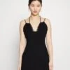 Strappy Lace Insert Open Neckline Mini Bodycon Dress - Cocktail Dress / Party Dress - Black -Even&Odd 88ce50b5d8b743568e2883e710fe6877