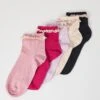 Even&Odd 5 PACK - Socks - Lilac/off-white/pink -Even&Odd 89524c25fada41cc951529c96f8d8925