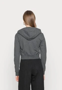 Even&Odd Zip-Up Sweatshirt - Mottled Dark Grey -Even&Odd 8997b0ec9b0b43358b35685a30ea92b6