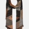 Even&Odd Scarf - Copper/black/grey -Even&Odd 8c6c3268e8554e50b4772457dc012c37
