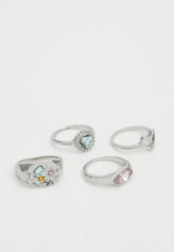 Even&Odd 4 PACK - Ring - Silver-coloured -Even&Odd 8d89879b82734a71aa90a29541736b4a