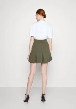 Even&Odd Mini Skirt -Khaki -Even&Odd 8f20ddbc2a154070b3f7da24afc0f290