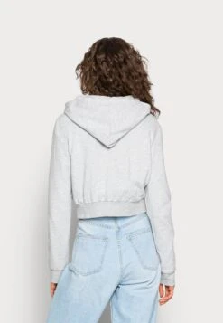 Even&Odd Zip-Up Sweatshirt - Mottled Light Grey -Even&Odd 8f6191ca7f4f4aab9f8707ada9ee7361