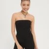 Even&Odd Bandeau Wide Leg Jumpsuit - Jumpsuit - Black -Even&Odd 913d547c7ef5464f8bb0238a00cf86c2