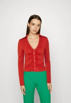 Even&Odd Button-Down Blouse - Red