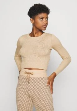 Even&Odd 2 Pack - Jumper - Black/Sand -Even&Odd 9caa62a980a9404ba892d1bfdfc029ce