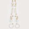 Even&Odd 5 PACK - Earrings - Gold-coloured -Even&Odd a1992c18ea9e4dc0b6231b59cbe4d25a