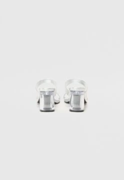 Even&Odd Heeled Mules - Silver -Even&Odd a4a413390bb542099250fbc1c6d241a4