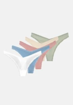 Even&Odd 5 PACK - Thong - Beige/pink/blue/white/green -Even&Odd a7f93f1df288463f954c8d5e916bc240 1