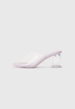 Even&Odd Heeled Mules - Lilac/transparent