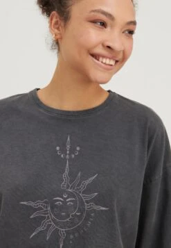 Even&Odd Print T-Shirt - Black -Even&Odd ac33385786004e1e96236b192adbf69f