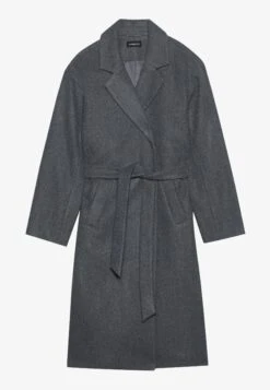 Even&Odd BELTED COAT - Classic Coat - Mottled Grey -Even&Odd b00e3288043447fb929e41164b2562d5