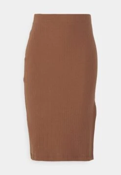 Pencil Skirt With Slit - Pencil Skirt - Brown -Even&Odd b010ed6b7d824afa9eca1882c1640a84