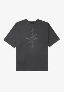 Even&Odd Print T-Shirt - Black -Even&Odd b202e58207a04363b57a7ea61310a71e