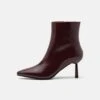High Heeled Ankle Boots - Dark Red -Even&Odd b3ce0bbaa9ca4b3e93848cb77ec3a9ec