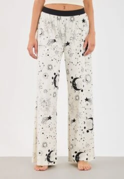 Even&Odd 2 PACK - Pyjama Bottoms - Black/ Beige