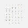 Even&Odd 20 PACK - Earrings - Silver-coloured