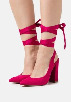 Even&Odd Lace-Up Heels - Pink