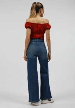 Flared Jeans - Mid Blue Wash -Even&Odd bd37c4b42653482ea5def21f2914c732