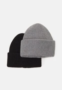 Even&Odd 2 PACK - Beanie - Off-white/black -Even&Odd becf2bf444284dd98ecc1123de32871a