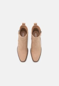 Even&Odd Cowboy/Biker Ankle Boot - Beige -Even&Odd bee32a85dba74abca9b044311bd1b071