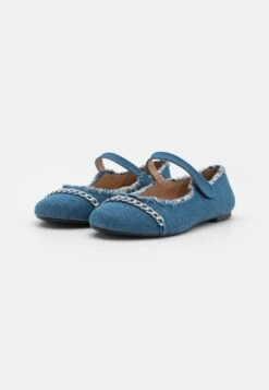 Even&Odd Ankle Strap Ballet Pumps - Blue -Even&Odd c35820c622e745729bf4f3f594559afd