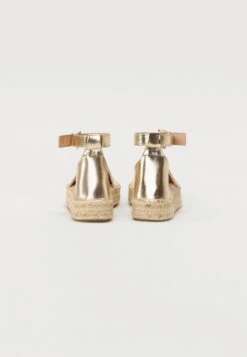 Even&Odd Ankle Strap Ballet Pumps - Gold Coloured -Even&Odd c5ffed73b19e46d28f81552937d2a9ca