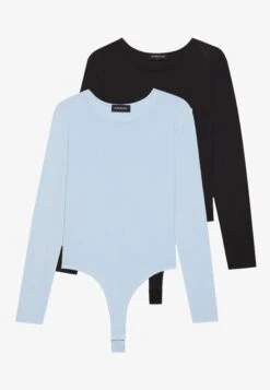 Even&Odd 2 PACK - Long Sleeved Top - Light Pink/black -Even&Odd c7890efe29ab44fcacc4fba93e38e887