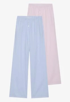 Even&Odd 2 PACK - Pyjama Bottoms - Pink/light Blue -Even&Odd c7ba0f3c82ba4419adaa473fb6ee5740
