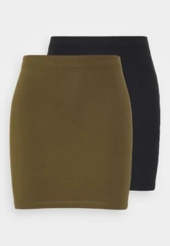 2 Pack - Pencil Skirt - Black/Khaki -Even&Odd cd6505136f9441d18d36d80338845f75